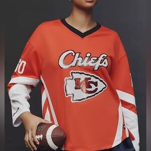 Anthropologie The Wild Collective Long Sleeve Sequin Jersey Top